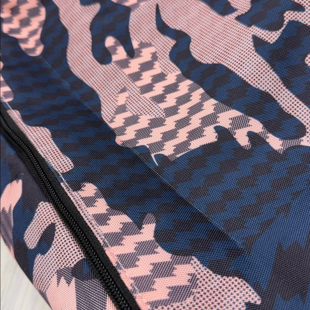 IHKWIP Everyday Shopper Tote with Crossbody Strap Pink and Blue Blush Camo